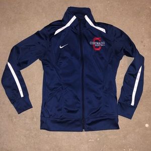 Nike Blue and White Women's Jacket